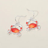 Crab Charm Drop Dangle Earrings - Madeline Love - Flyclothing LLC