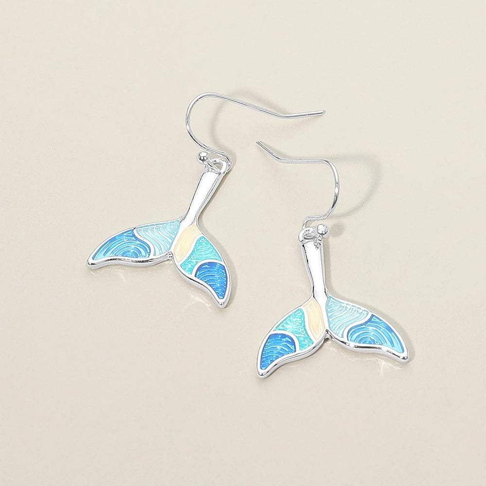 Mermaid Tail Charm Drop Earrings - Madeline Love - Flyclothing LLC