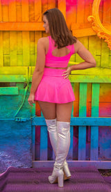 J. Valentine Neon Mesh Skater Skirt - J. Valentine - Flyclothing LLC