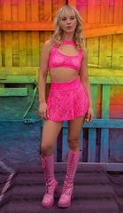 J-Valentine FF335 - Cyclone Lace Harness Top - J. Valentine