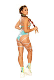 J-Valentine FF373 - Lace-Up Metallic High-Cut Short - J. Valentine - Flyclothing LLC