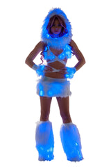 J-Valentine FF430 - Faux fur Light-Up Infinity Hood - J. Valentine