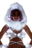 J-Valentine FF430 - Faux fur Light-Up Infinity Hood - J. Valentine - Flyclothing LLC