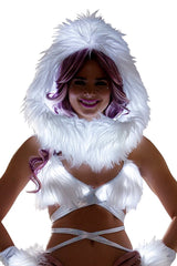 J-Valentine FF430 - Faux fur Light-Up Infinity Hood - J. Valentine