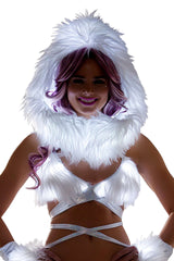 J. Valentine Faux Fur Light-Up Wrap Top FF426 - J. Valentine - Flyclothing LLC