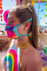 J. Valentine Heavy Brazilian Spandex Pleated Mask FF552 - J. Valentine - Flyclothing LLC