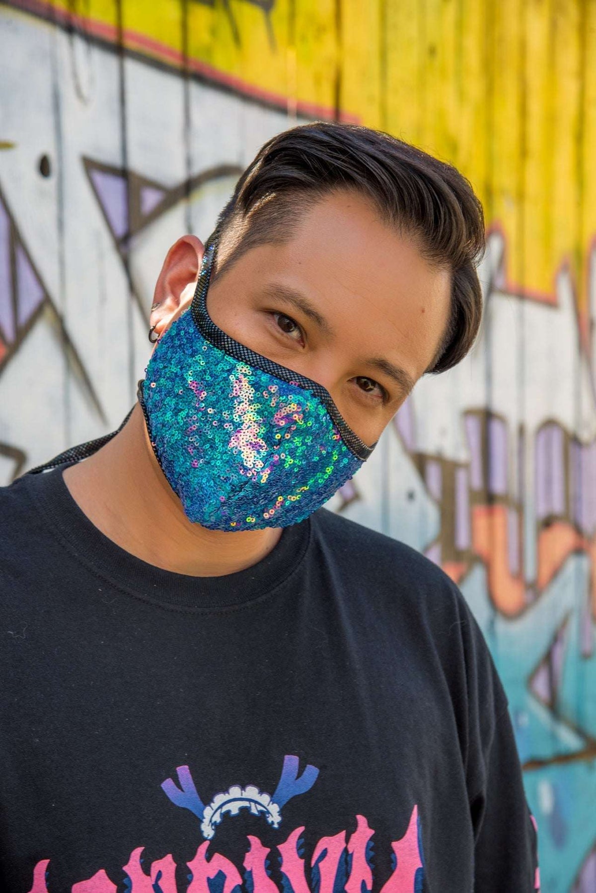 J. Valentine Sequin Tailored Mask FF556 - J. Valentine - Flyclothing LLC