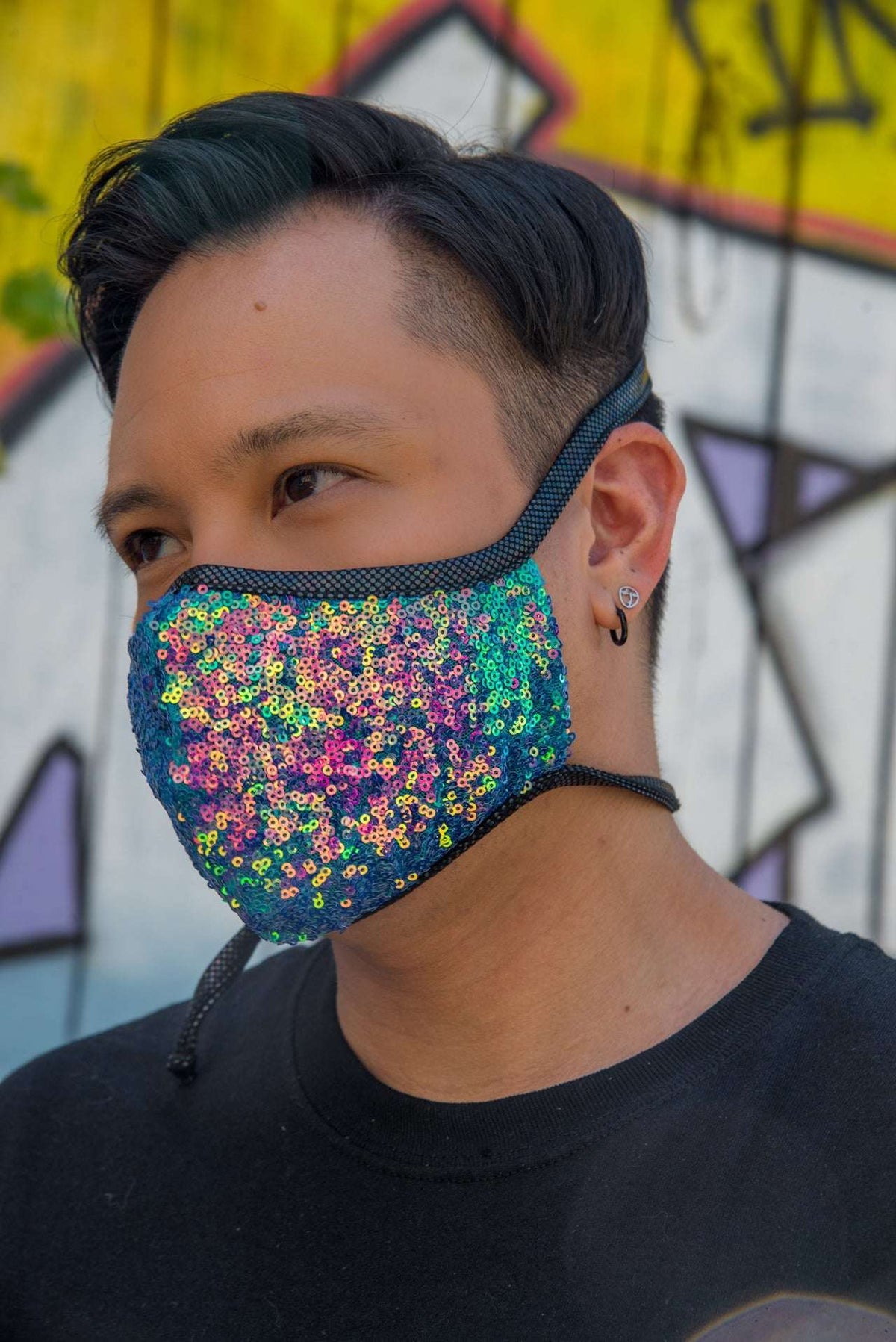 J. Valentine Sequin Tailored Mask FF556 - J. Valentine - Flyclothing LLC