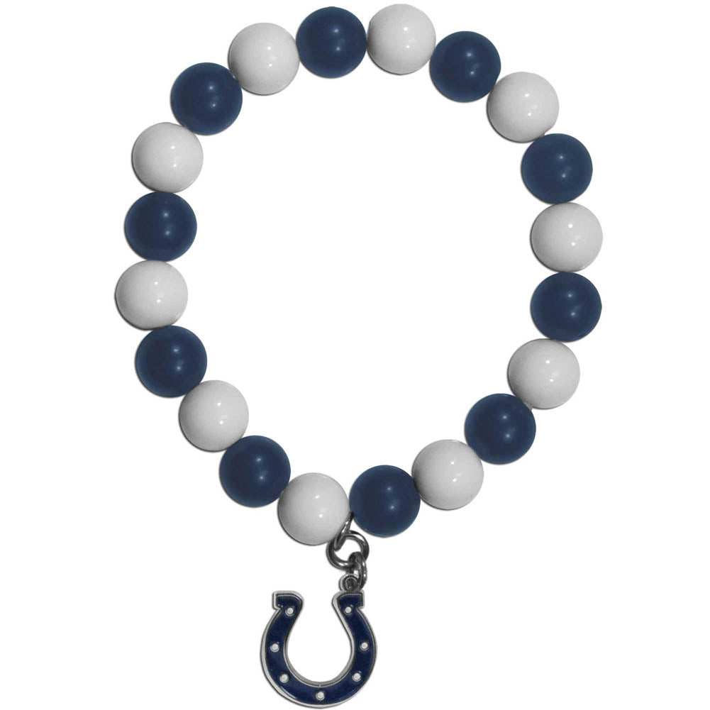 Indianapolis Colts Fan Bead Bracelet - Indianapolis Colts - Flyclothing LLC
