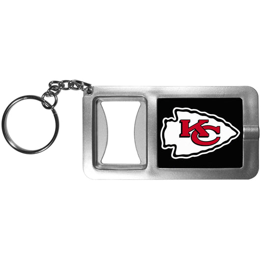 Kansas City Chiefs Flashlight Key Chain with Bottle Opener - Kansas City Chiefs - Flyclothing LLC