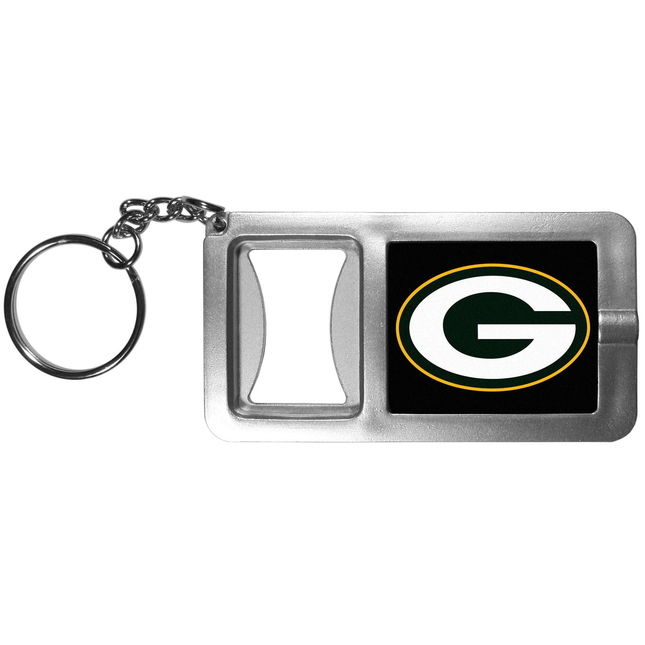 Green Bay Packers Flashlight Key Chain with Bottle Opener - Green Bay Packers - Flyclothing LLC