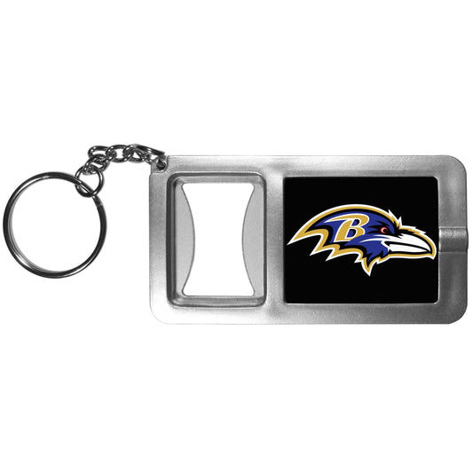 Baltimore Ravens Flashlight Key Chain with Bottle Opener - Baltimore Ravens - Flyclothing LLC