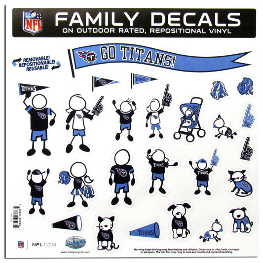 Tennessee Titans Family Decal Set Large - Tennessee Titans - Flyclothing LLC