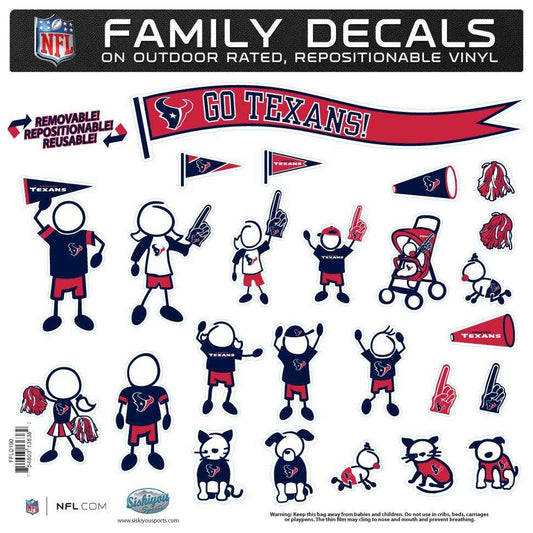 Houston Texans Family Decal Set Large - Houston Texans - Flyclothing LLC