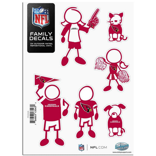 Arizona Cardinals Family Decal Set Small - Arizona Cardinals - Flyclothing LLC