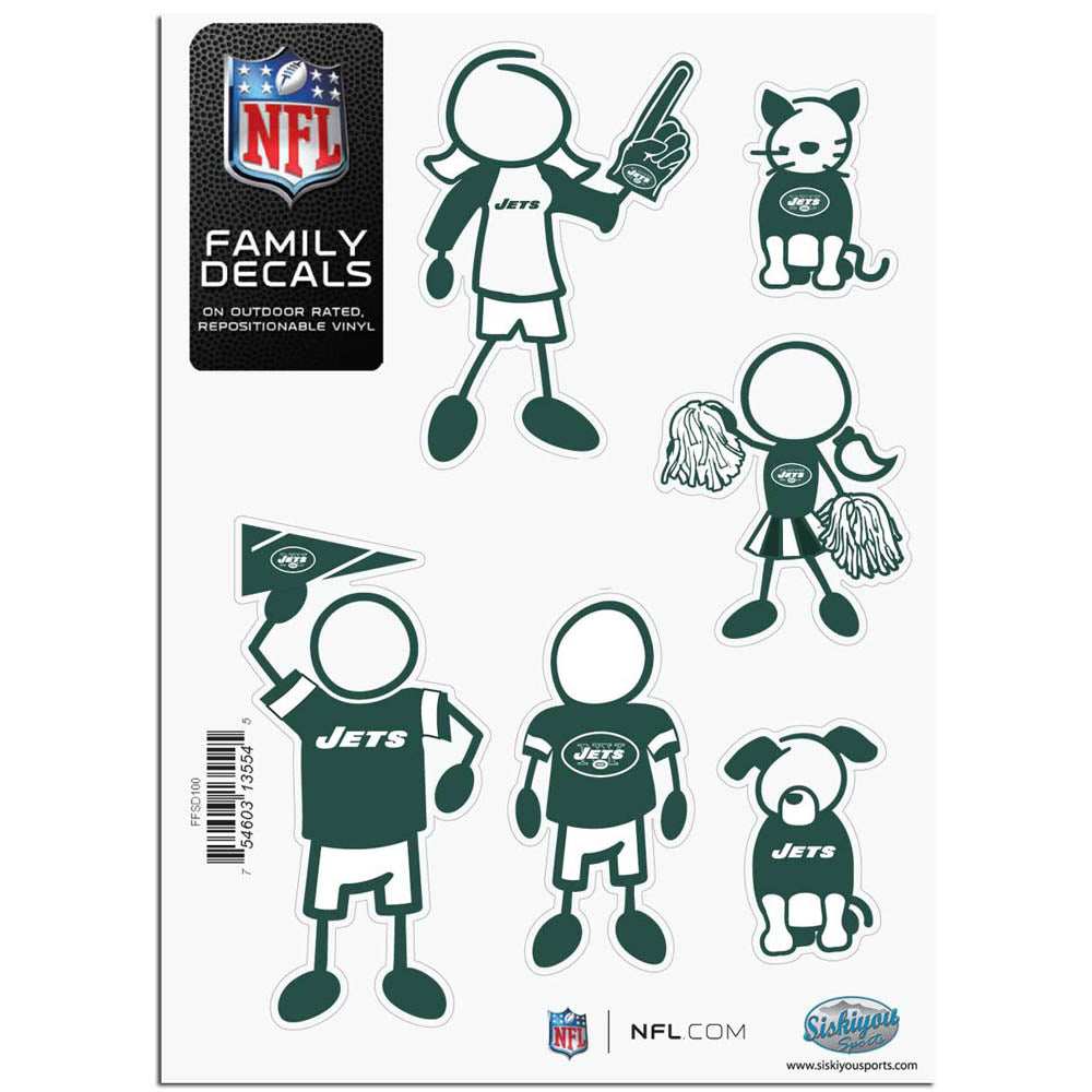 New York Jets Family Decal Set Small - New York Jets - Flyclothing LLC