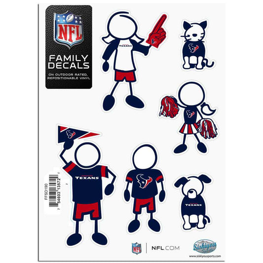 Houston Texans Family Decal Set Small - Houston Texans - Flyclothing LLC