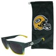 Green Bay Packers Sportsfarer Sunglasses and Bag Set - Siskiyou Buckle