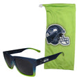 Seattle Seahawks Sportsfarer Sunglasses and Bag Set