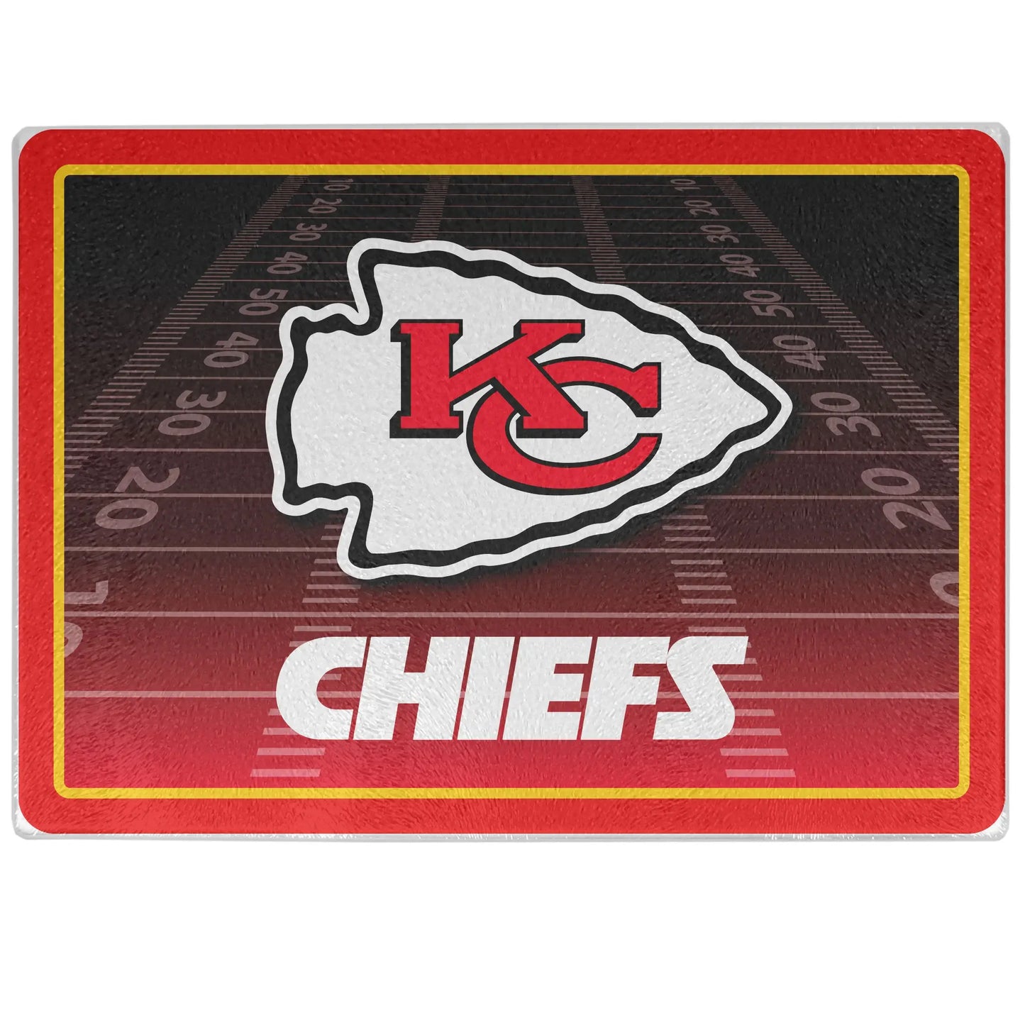 Kansas City Chiefs Glass Cutting Board - Kansas City Chiefs - Flyclothing LLC