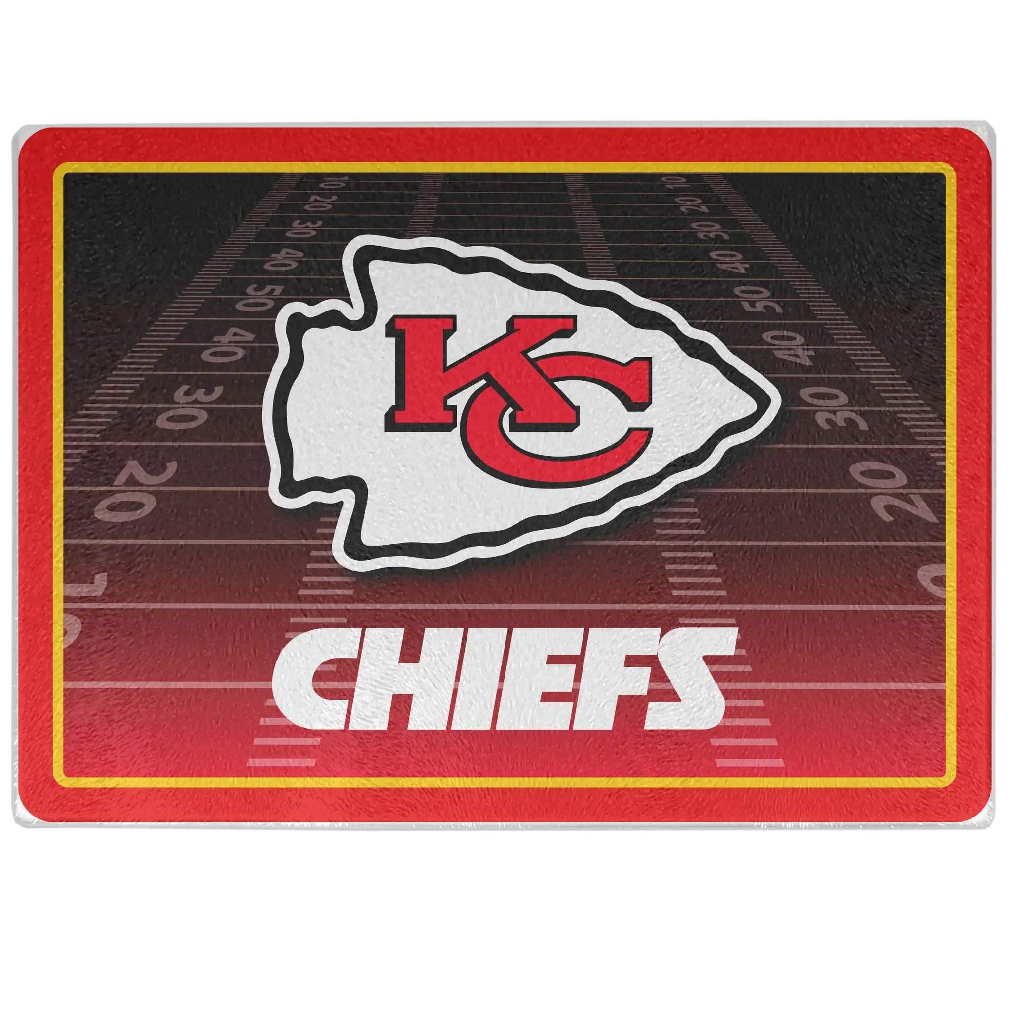 Kansas City Chiefs Glass Cutting Board - Kansas City Chiefs - Flyclothing LLC