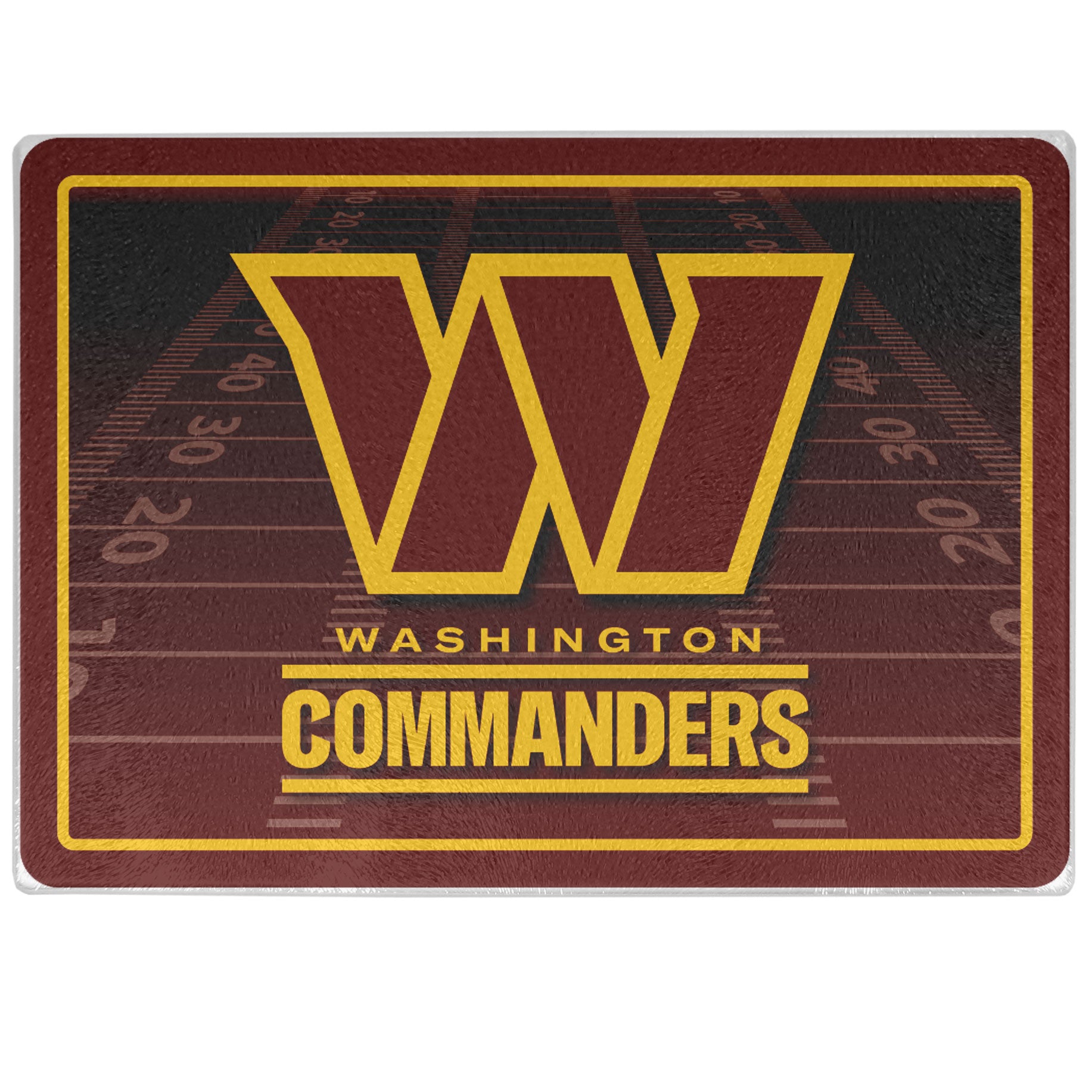 Washington Commanders Glass Cutting Board