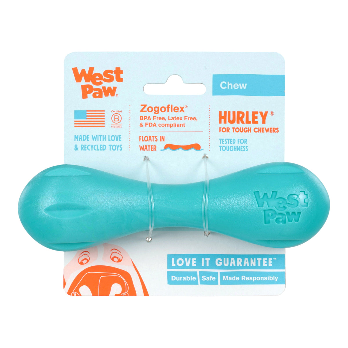 Hurley Teal - West Paw - Flyclothing LLC