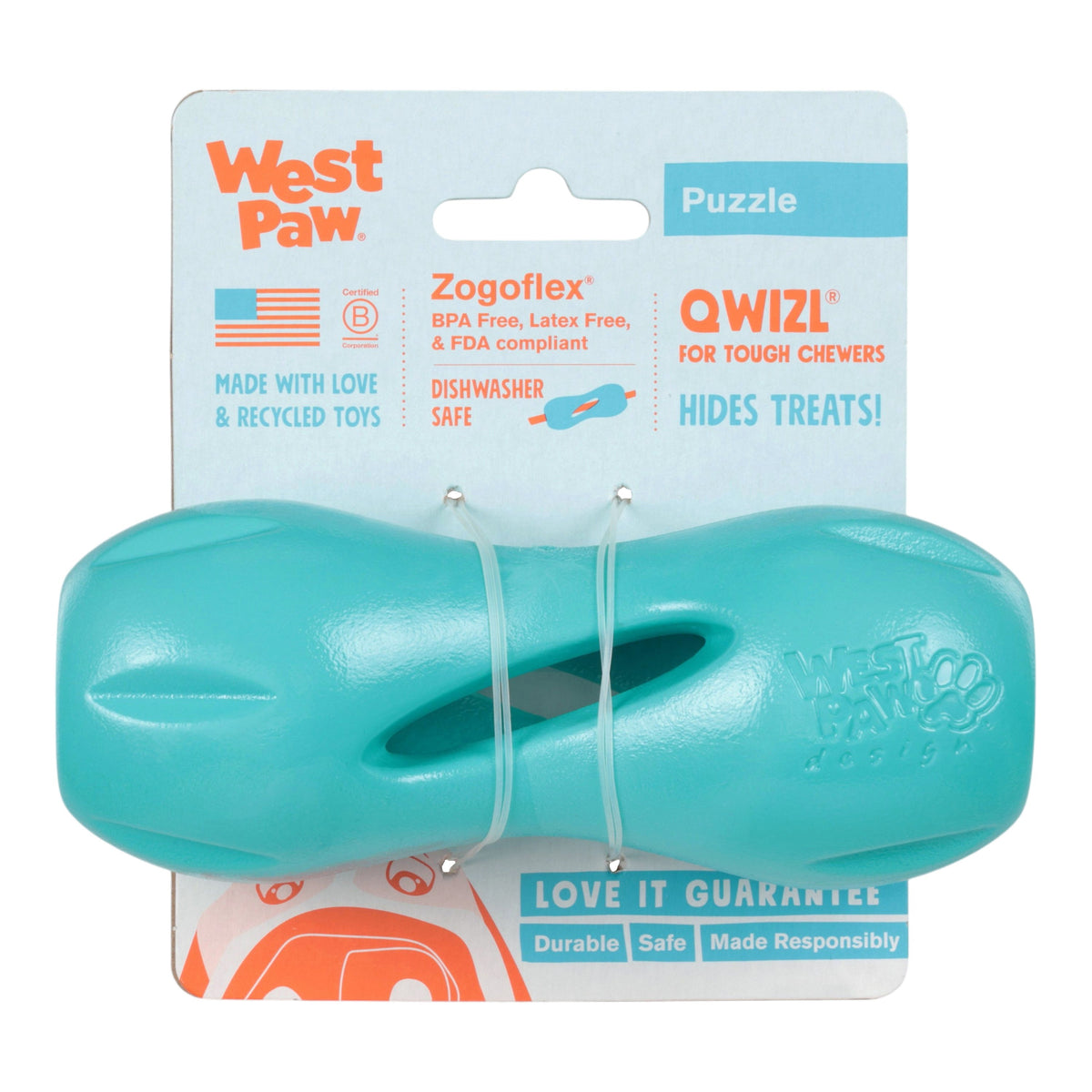 Qwizl Teal - West Paw - Flyclothing LLC