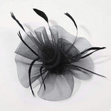 Mesh Flower Feather Mesh Fascinator / Headband - Madeline Love - Flyclothing LLC