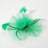 Mesh Flower Feather Mesh Fascinator / Headband - Madeline Love - Flyclothing LLC
