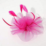 Mesh Flower Feather Mesh Fascinator / Headband - Madeline Love - Flyclothing LLC