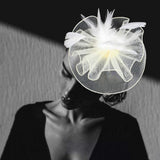 Feather Mesh Fascinator Headband - Madeline Love - Flyclothing LLC