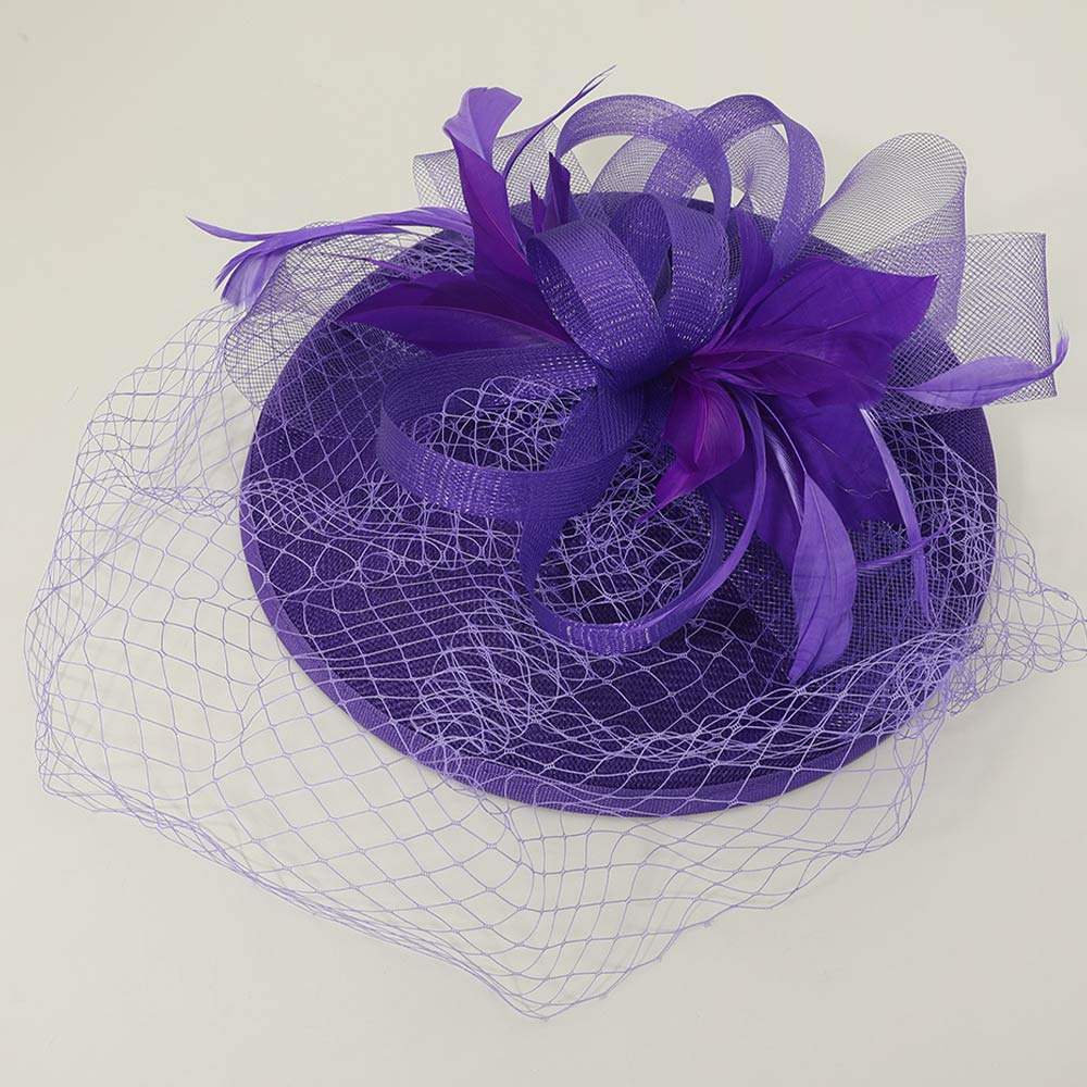 Elegant Floral Veil Fascinator Headband - Madeline Love - Flyclothing LLC