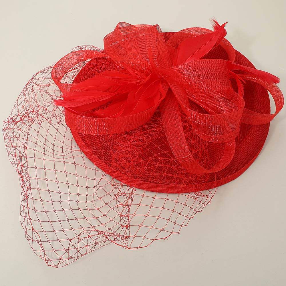 Elegant Floral Veil Fascinator Headband - Madeline Love - Flyclothing LLC