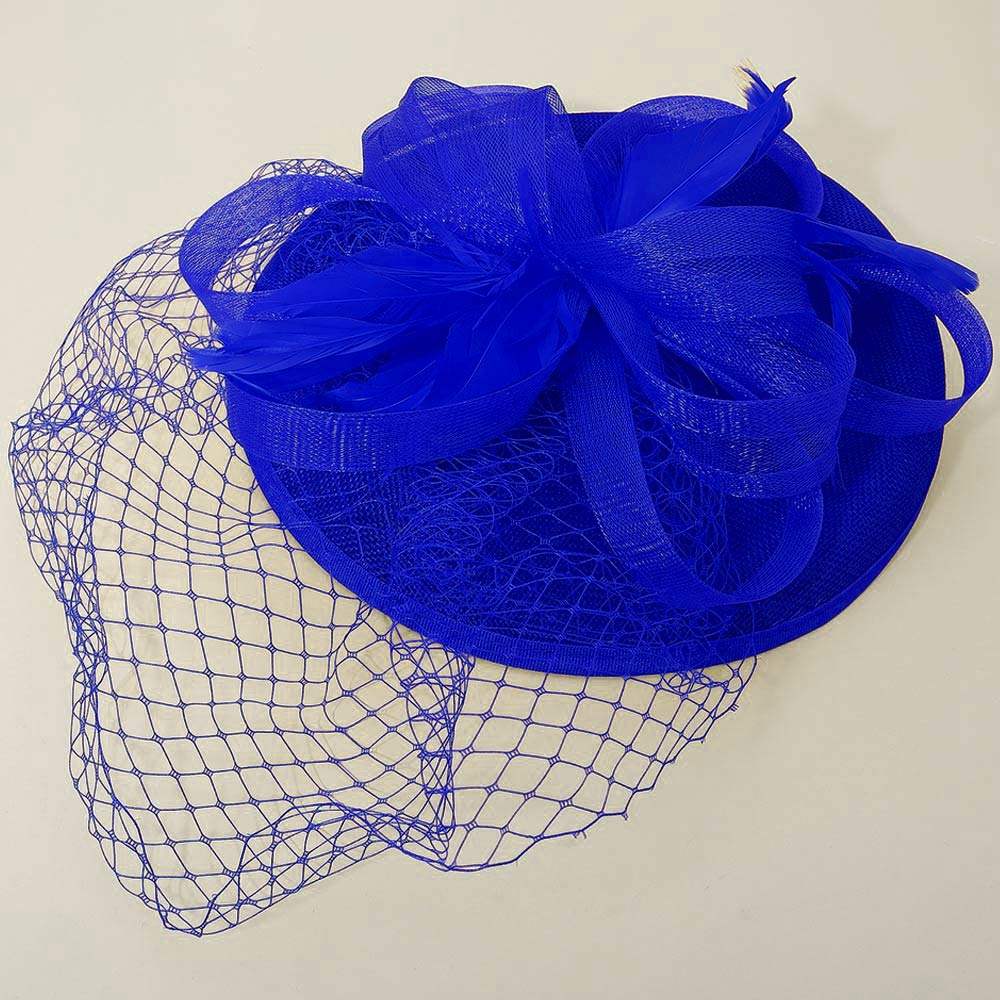 Elegant Floral Veil Fascinator Headband - Madeline Love - Flyclothing LLC