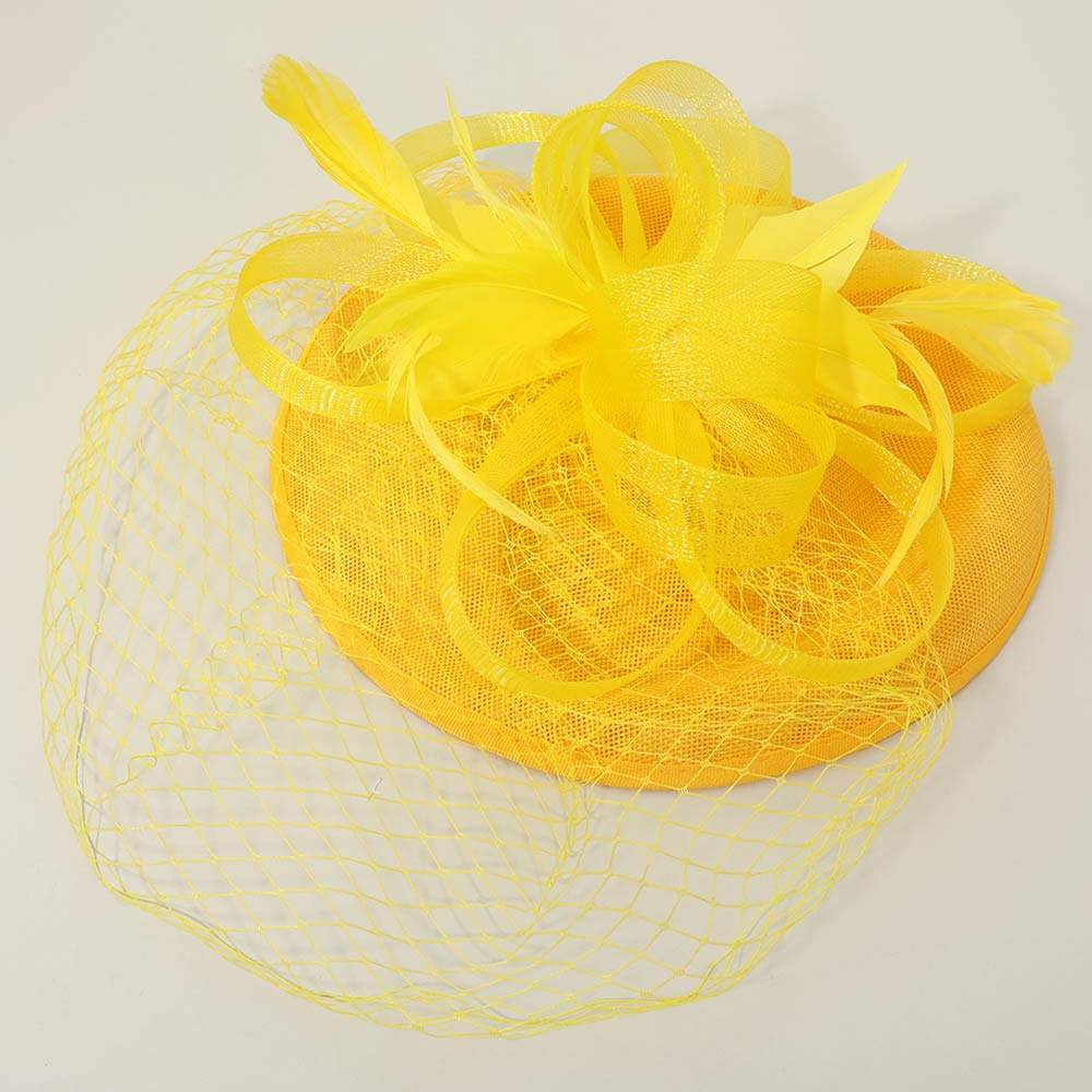 Elegant Floral Veil Fascinator Headband - Madeline Love - Flyclothing LLC