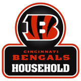 Cincinnati Bengals Household Auto Decal - Cincinnati Bengals