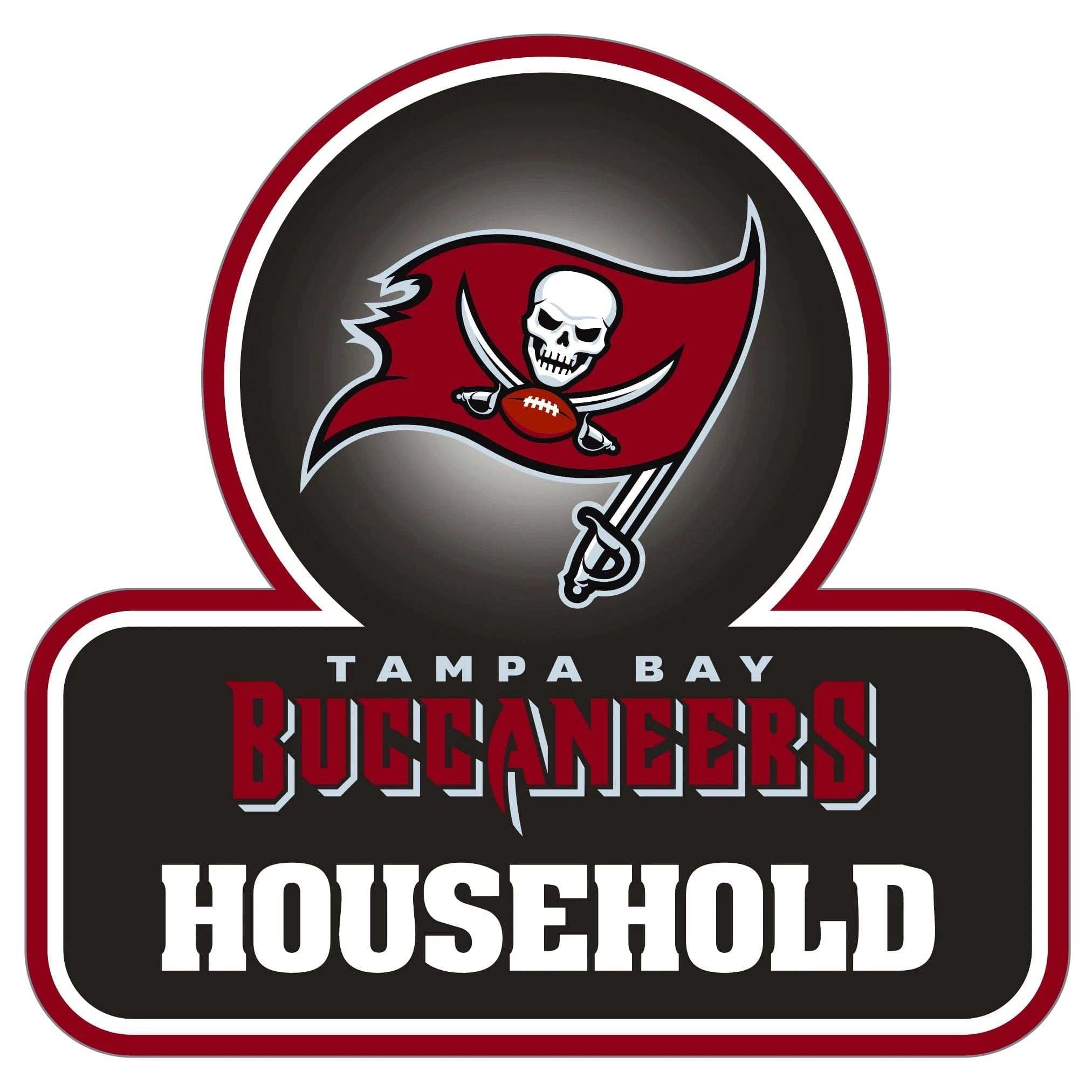 Tampa Bay Buccaneers Household Auto Decal - Tampa Bay Buccaneers - Flyclothing LLC