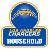Los Angeles Chargers Household Auto Decal - Los Angeles Chargers