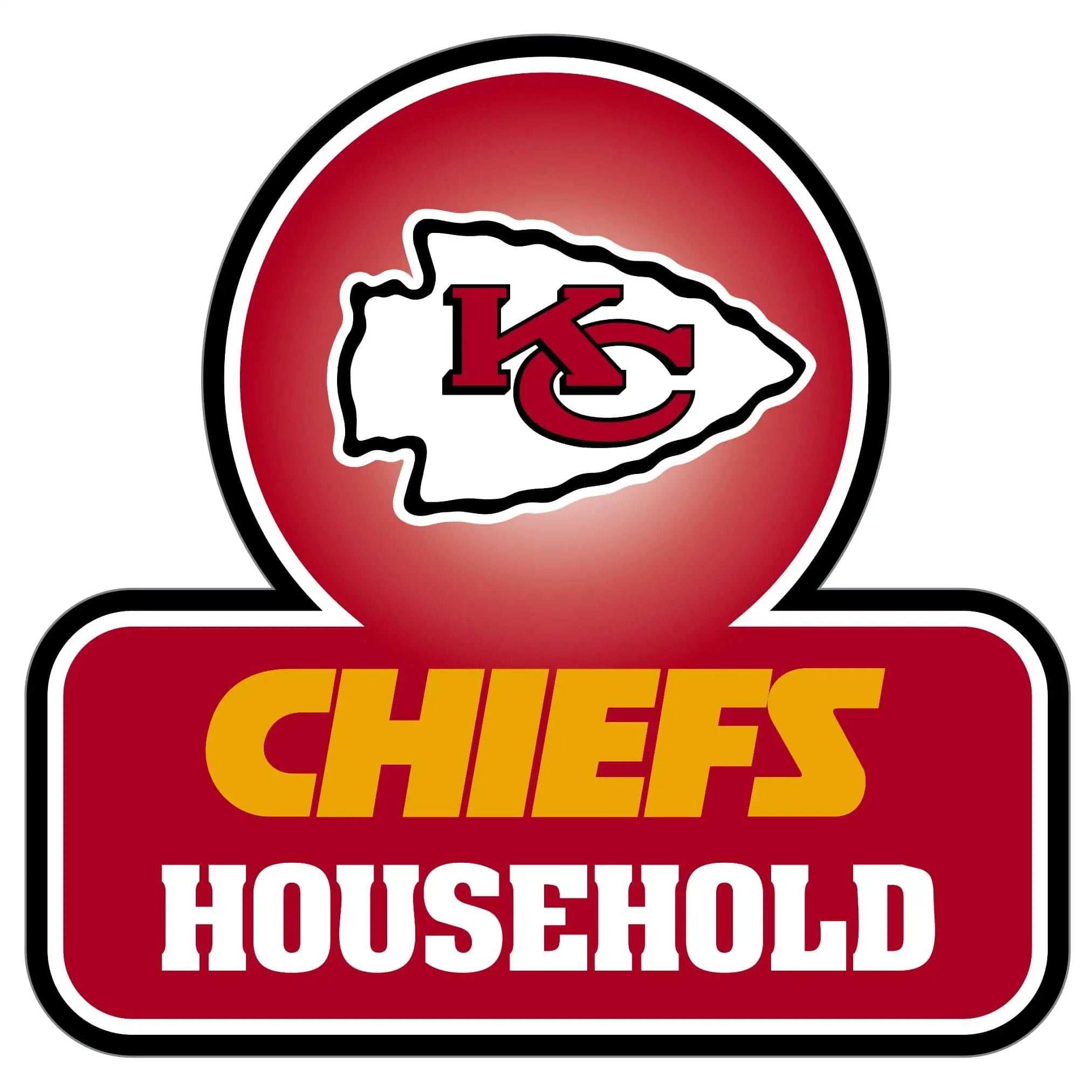 Kansas City Chiefs Household Auto Decal - Kansas City Chiefs - Flyclothing LLC
