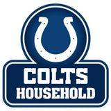 Indianapolis Colts Household Auto Decal - Indianapolis Colts