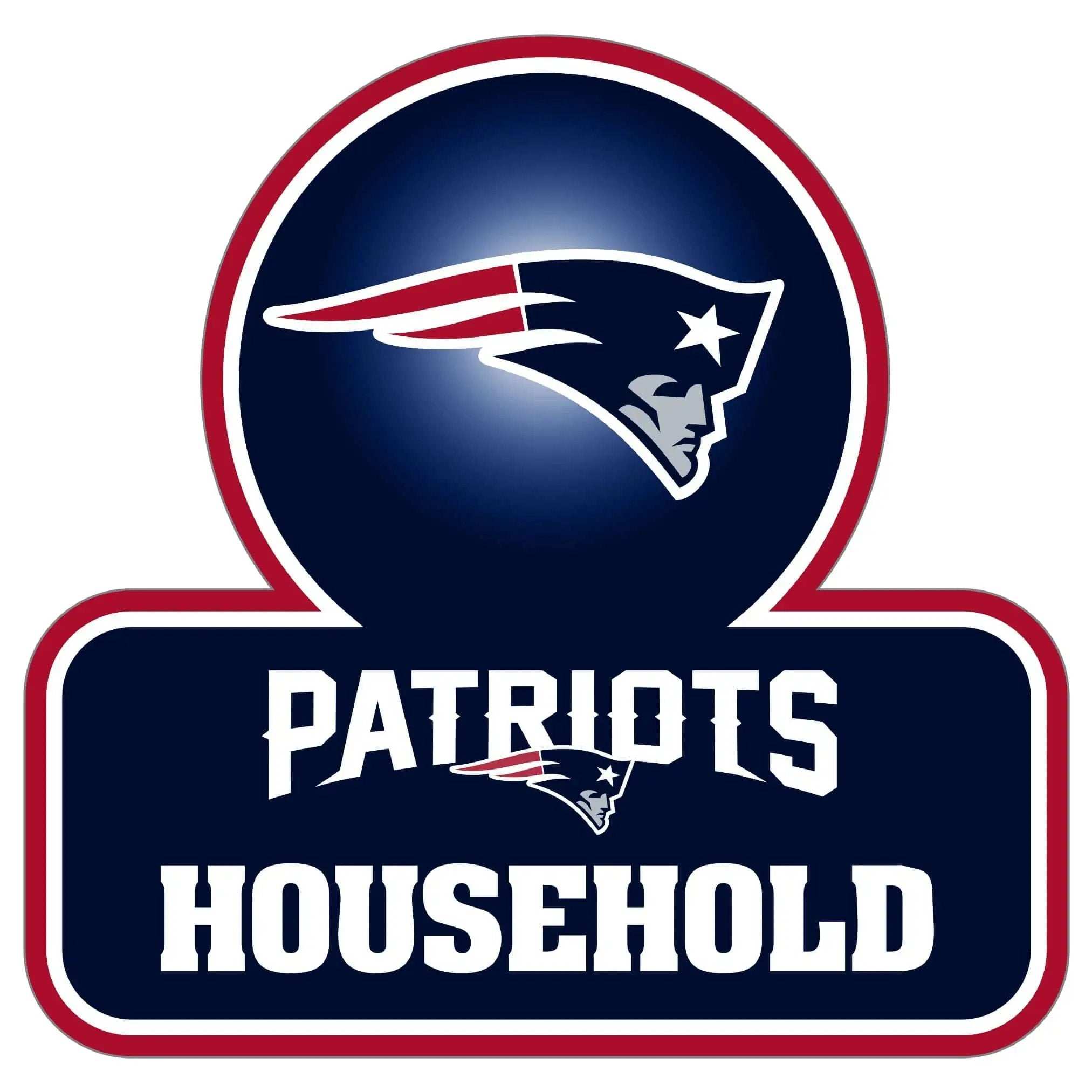 New England Patriots Household Auto Decal - New England Patriots - Flyclothing LLC