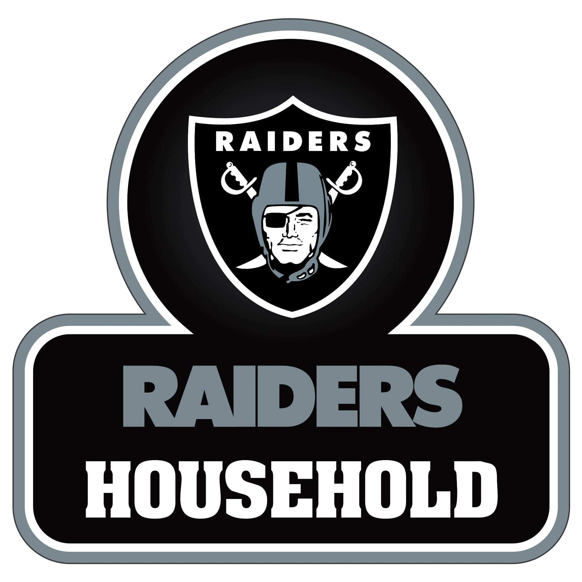 Las Vegas Raiders Household Auto Decal - Las Vegas Raiders - Flyclothing LLC