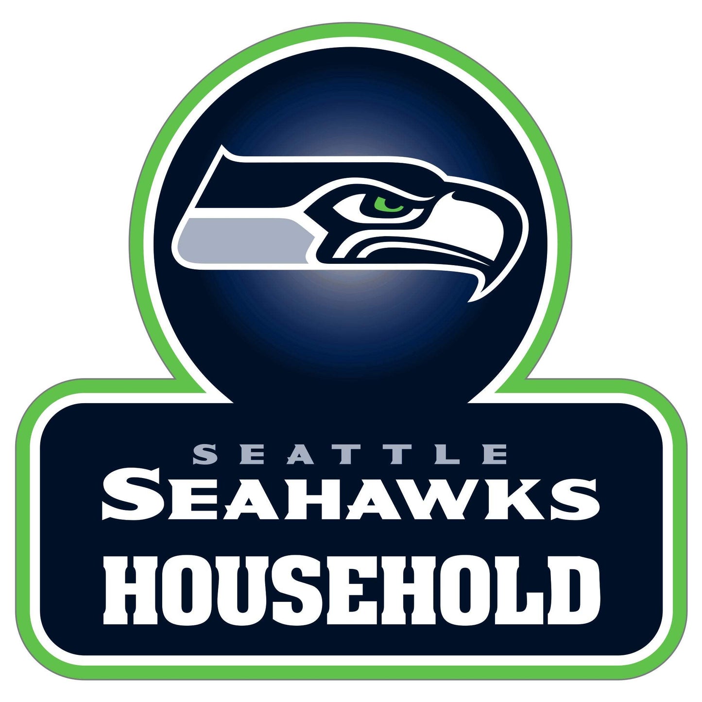 Seattle Seahawks Household Auto Decal - Seattle Seahawks - Flyclothing LLC