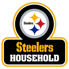 Pittsburgh Steelers Household Auto Decal - Pittsburgh Steelers