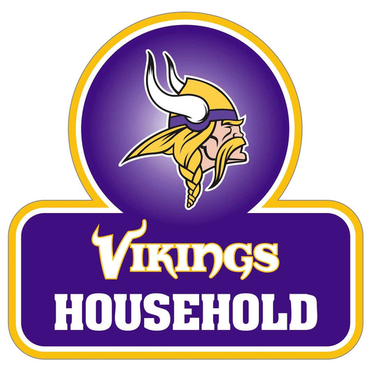 Minnesota Vikings Household Auto Decal - Minnesota Vikings - Flyclothing LLC