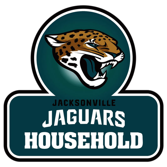 Jacksonville Jaguars Household Auto Decal - Jacksonville Jaguars