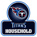 Tennessee Titans Household Auto Decal - Tennessee Titans