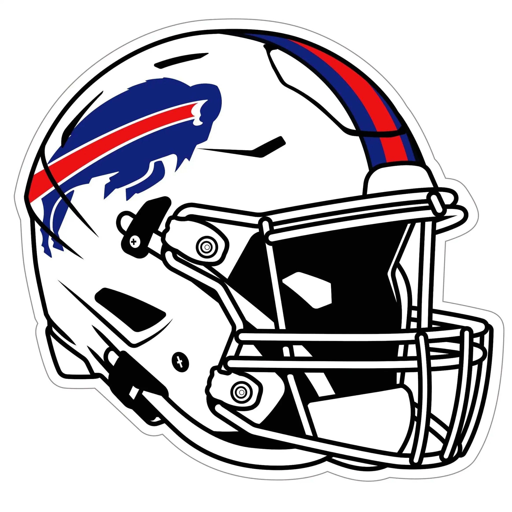 Buffalo Bills Helmet Auto Decal - Buffalo Bills - Flyclothing LLC