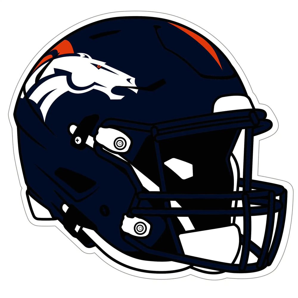 Denver Broncos Helmet Auto Decal - Denver Broncos